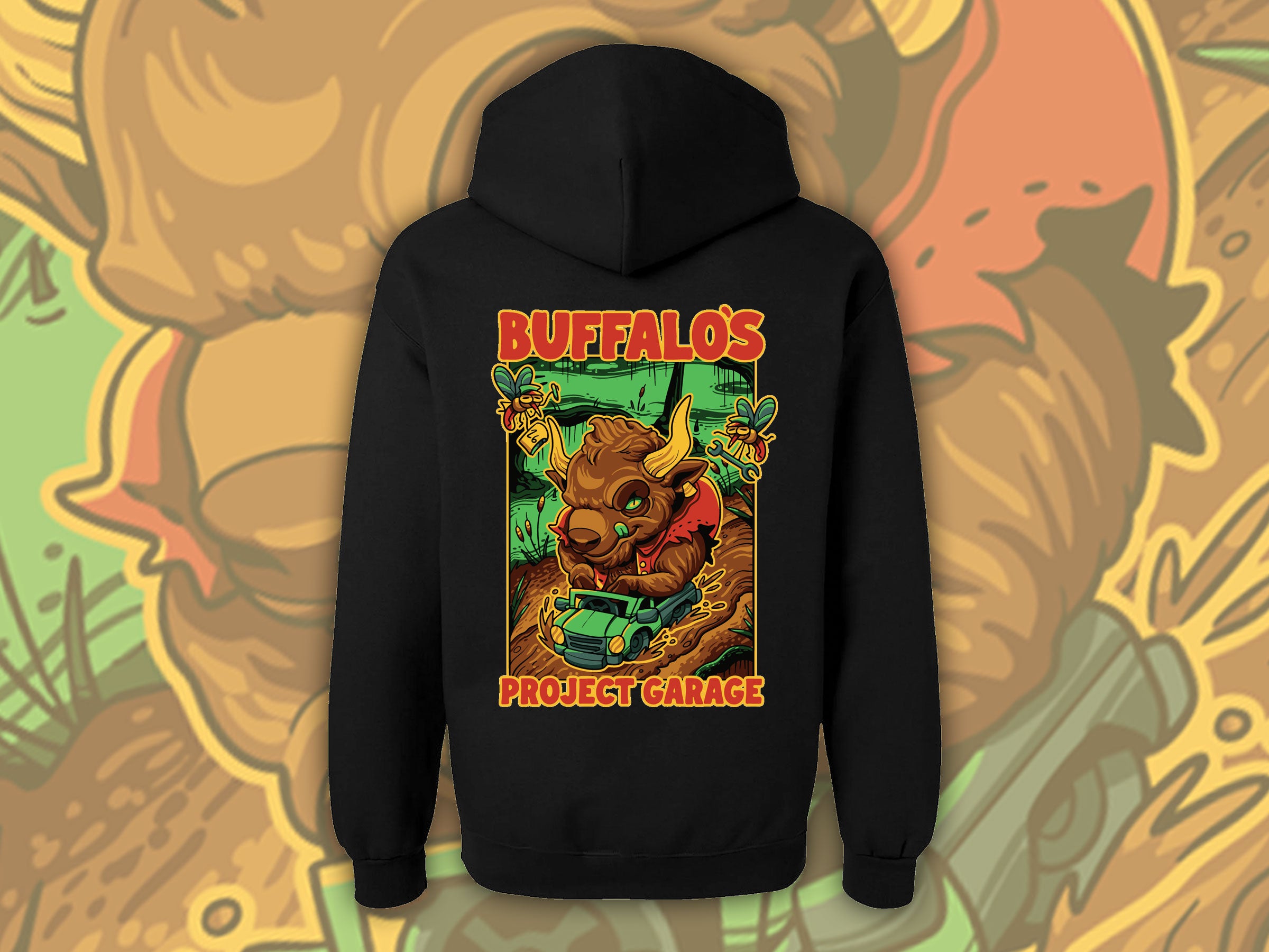 Buffalo's Project Garage Black Hoodie