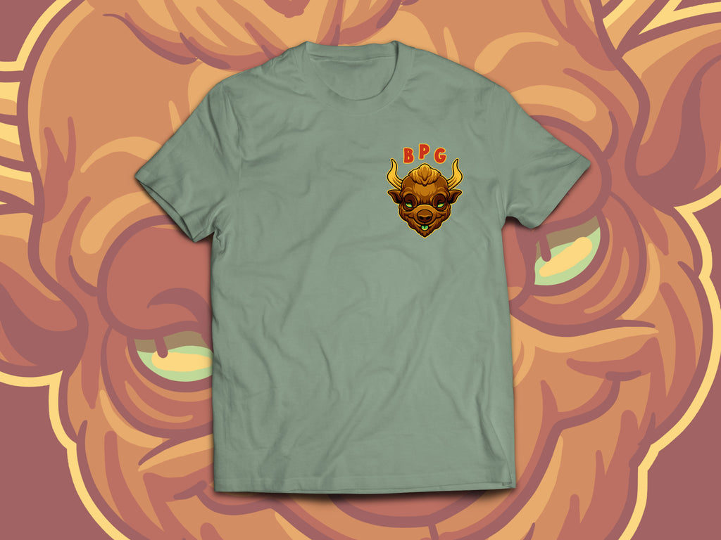 Buffalo's Project Garage Smoke Grey Tee