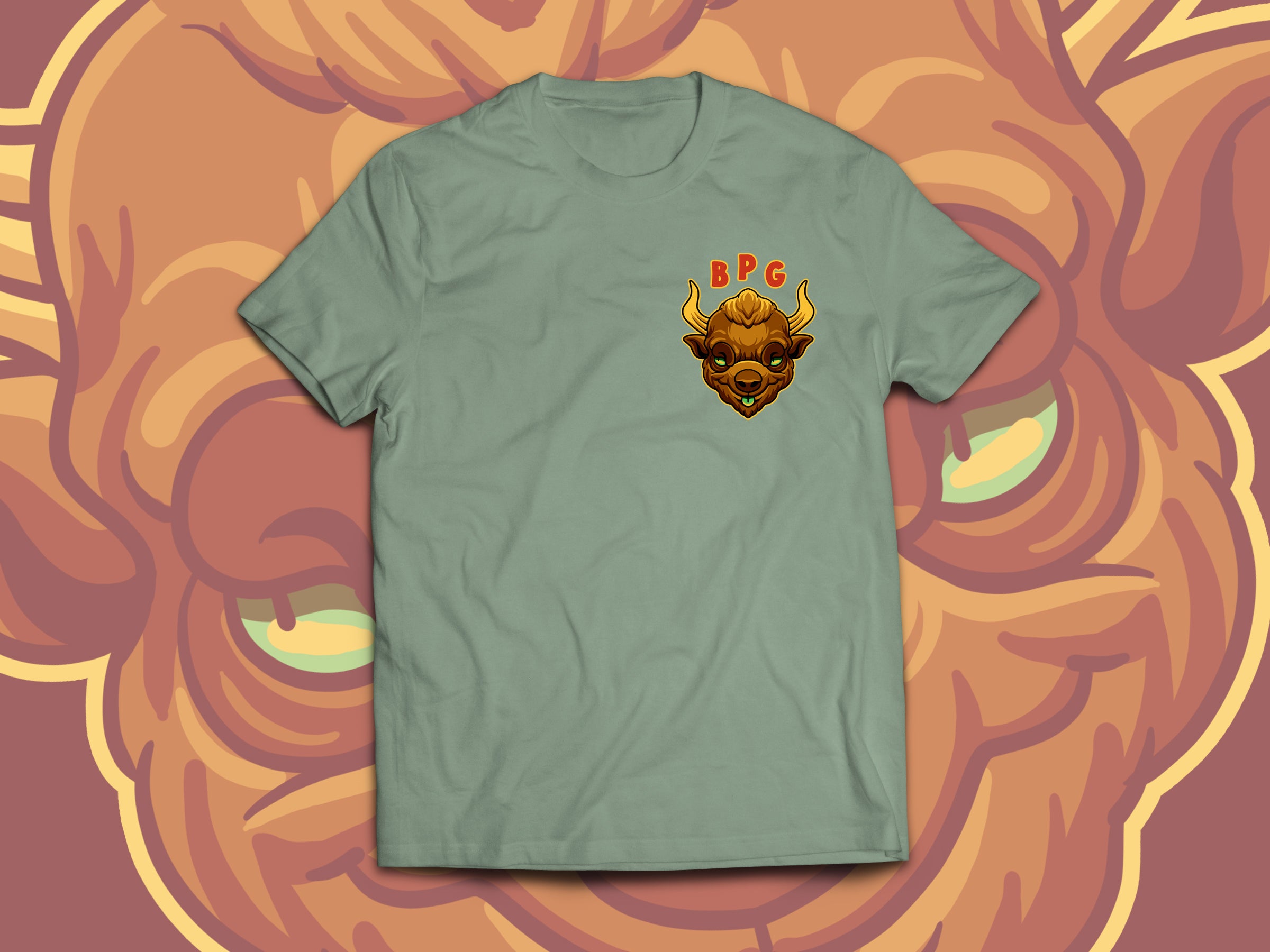 Buffalo's Project Garage Smoke Grey Tee