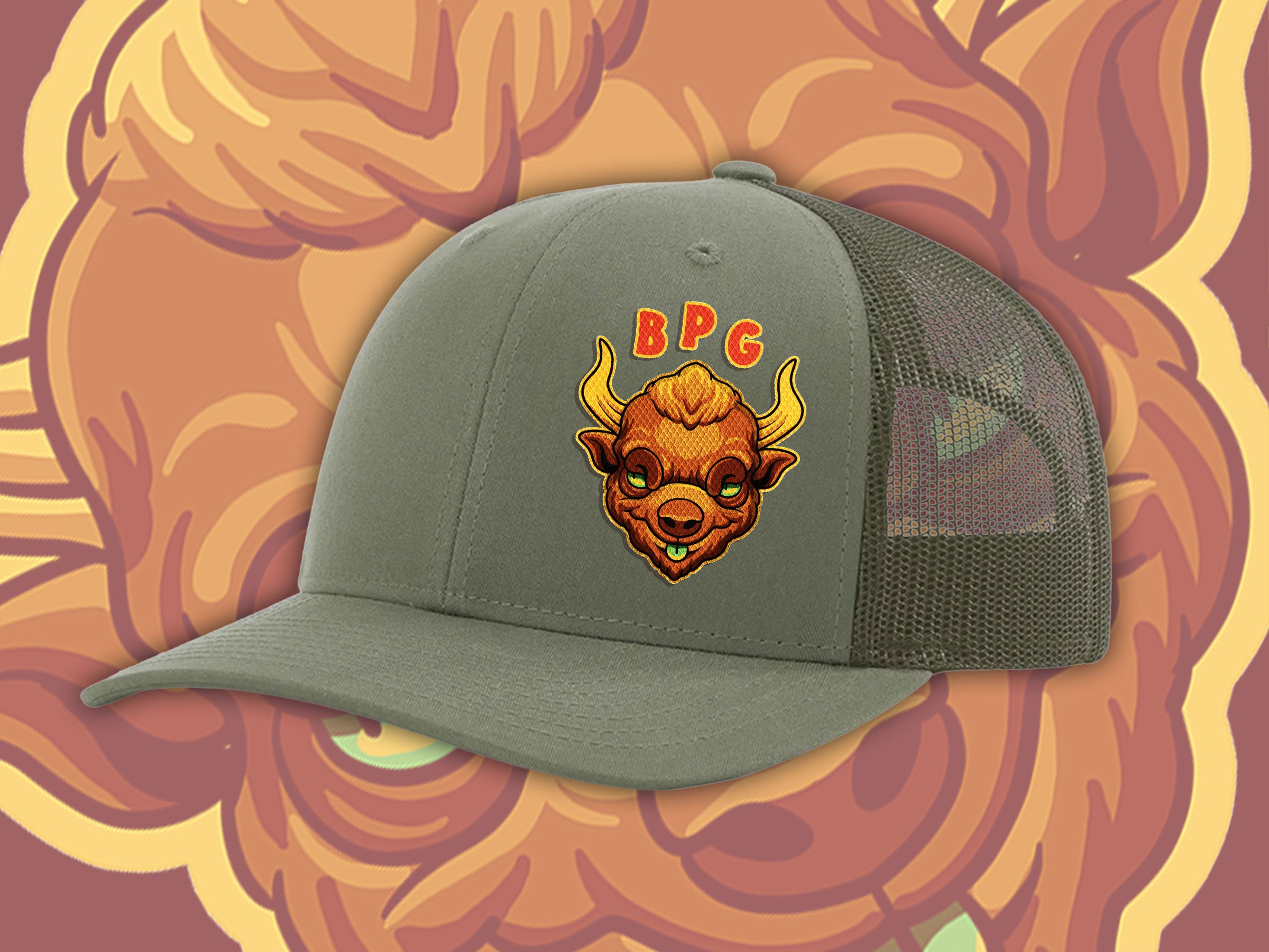 Buffalo's Project Garage Green & Camo Hat