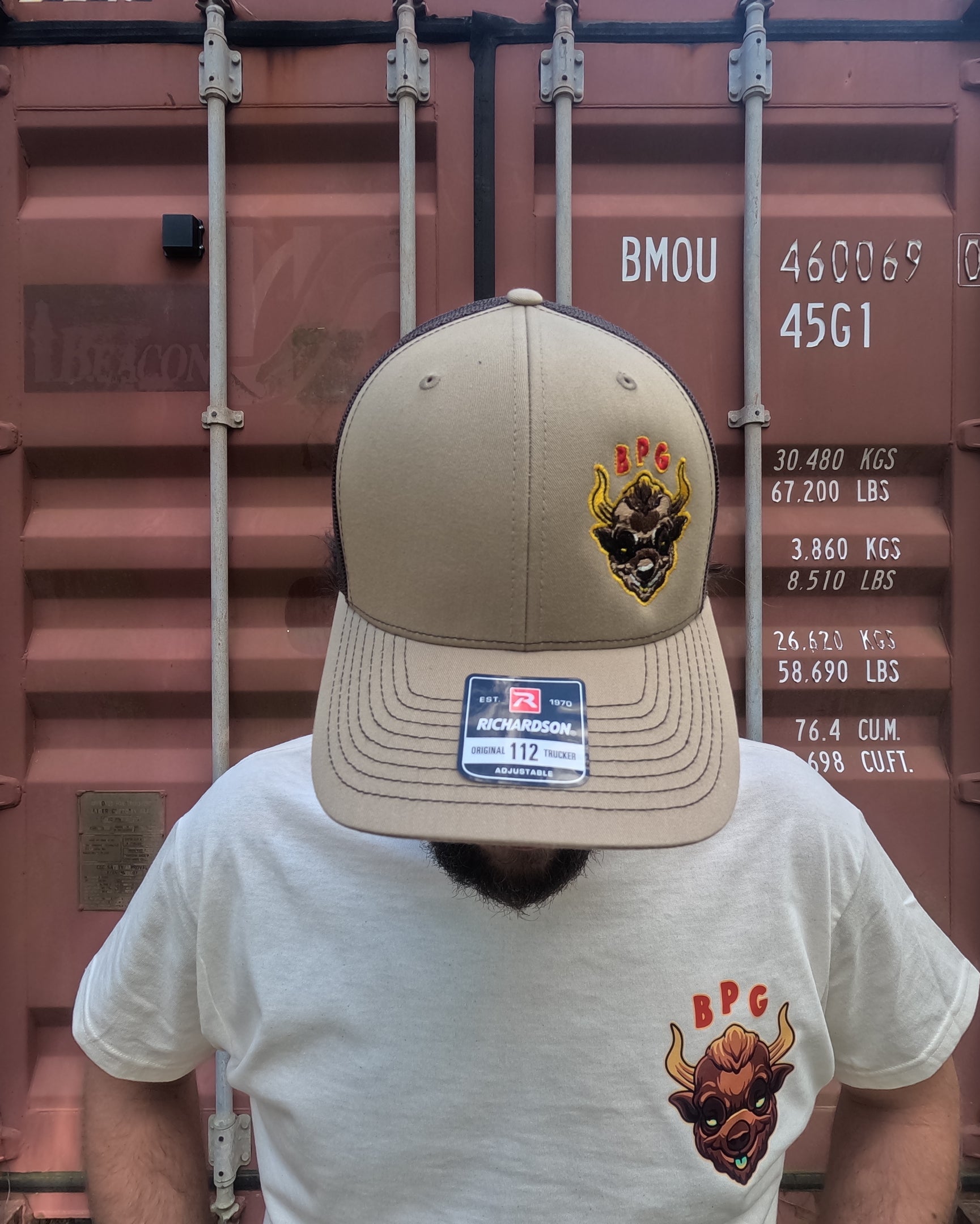 Buffalo’s Project Garage Beige Trucker Hat