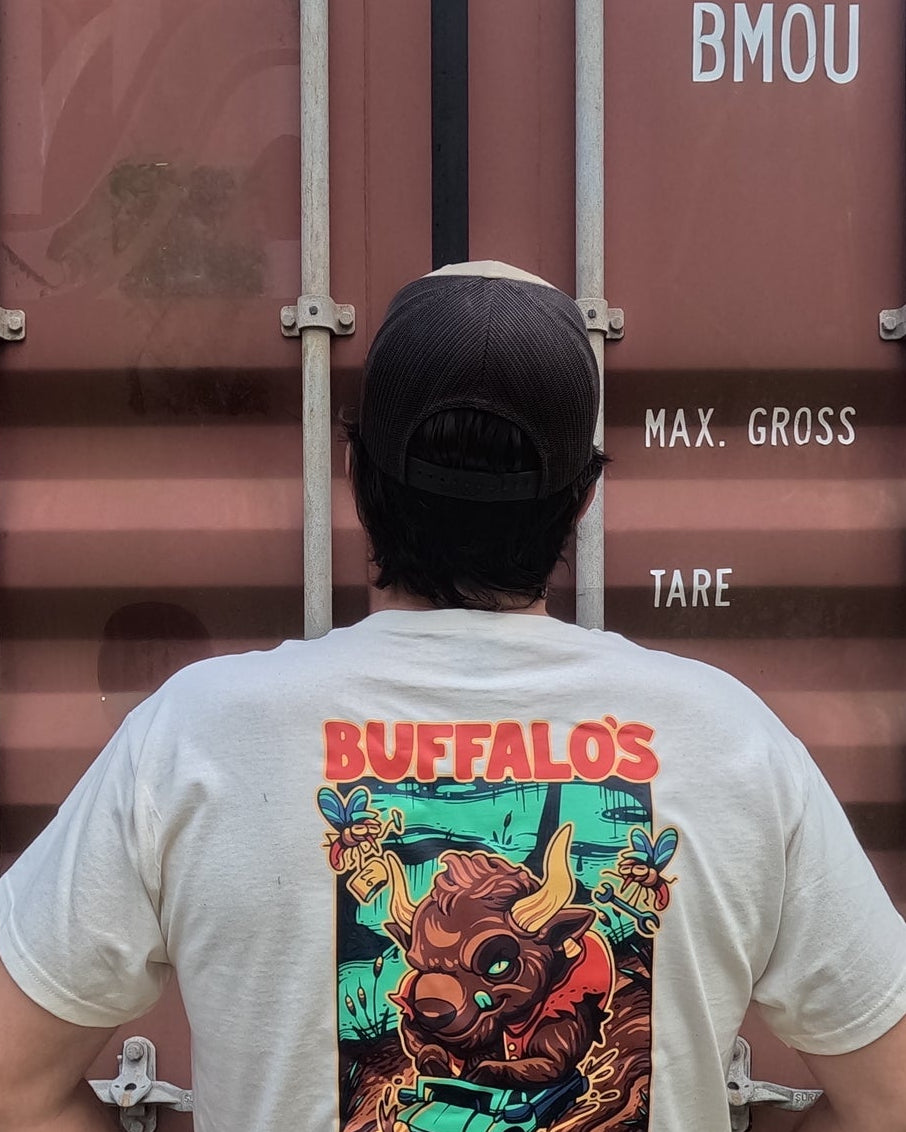 Buffalo’s Project Garage Beige Trucker Hat