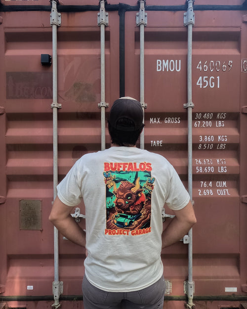 Buffalo's Project Garage Cream/Off-White Tee