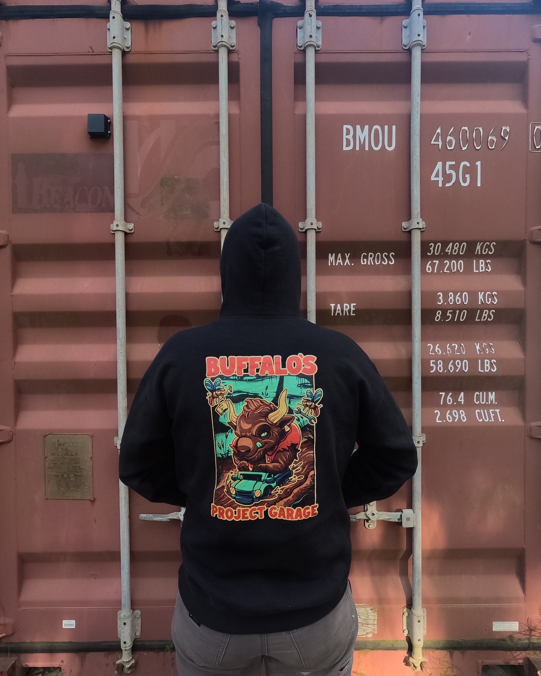 Buffalo's Project Garage Black Hoodie