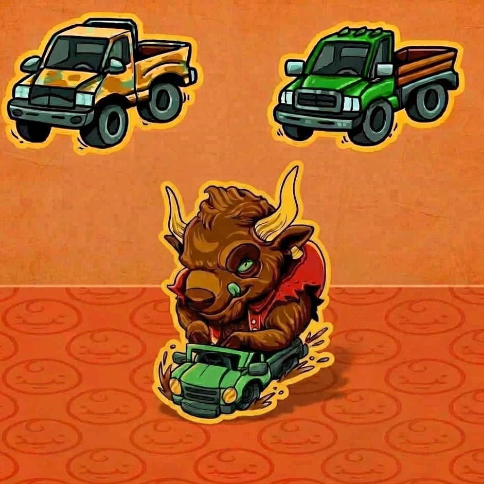 Buffalo's Project Garage Logo & Trucks 3Pk.